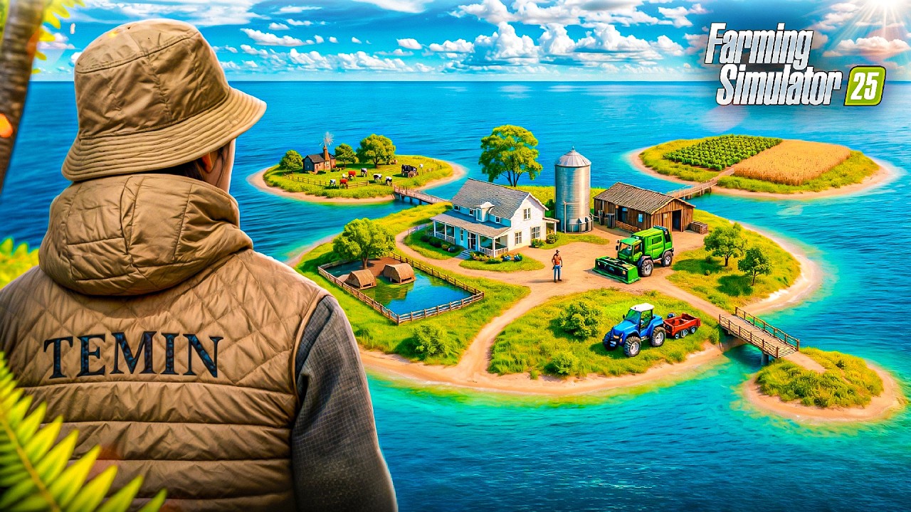 МЕГА ФЕРМА В ОКЕАНЕ #1 в FARMING SIMULATOR 25