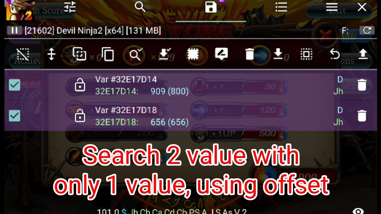 how to find 2 value with 1 value using offset, and making script