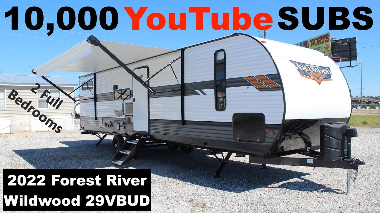 Check out this 2 Full Bedroom Travel Trailer RV! 2022 Forest River Wildwood 29VBUD