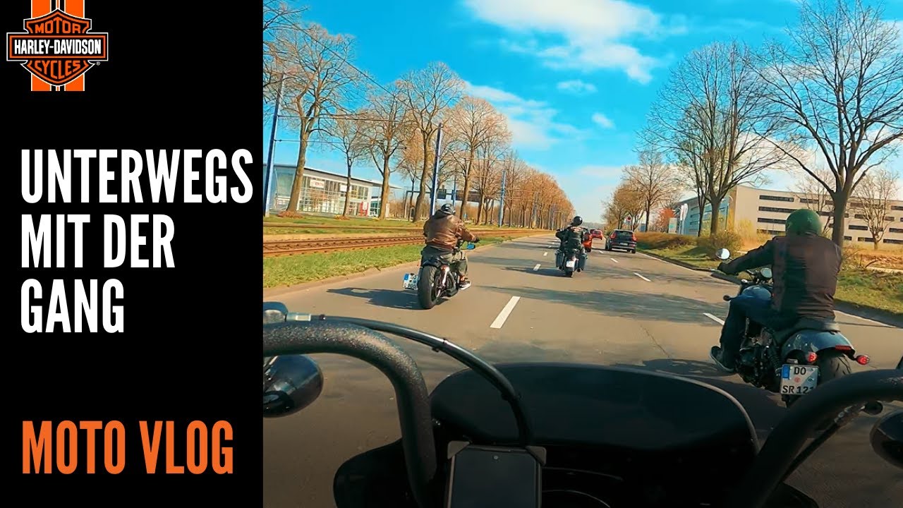Mit der Gang zum Möhnesee - Harley Davidson - Streetbob - MOTOVLOG