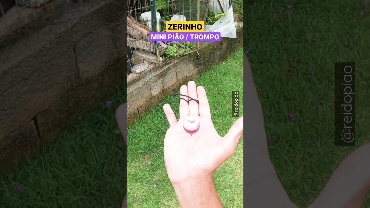 ZERINHO COM MINI PIÃO / TROMPO #zerinho #shorts #piao #trompo #spinning #freestyle