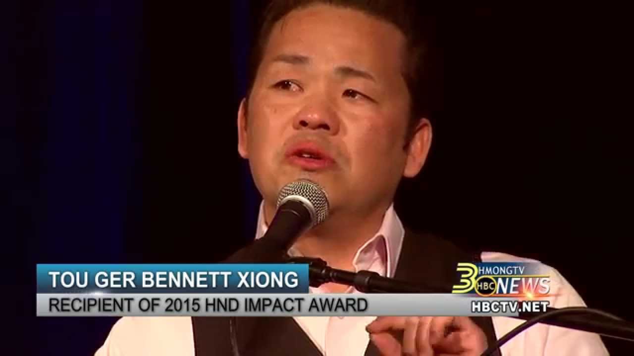 HMONG COMEDIAN, TOU GER BENNETT XIONG, GIVES AN EMOTIONAL SPEECH AT HND CONFERENCE 2015.