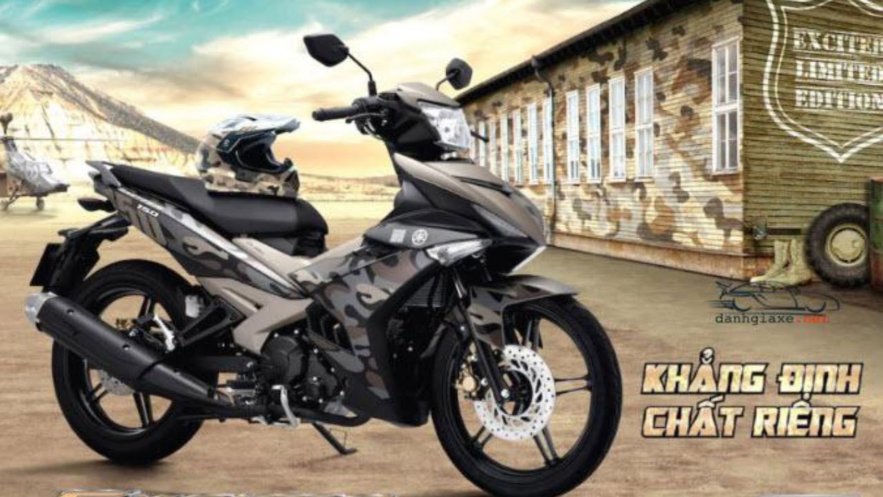 Cận cảnh xe Exciter 150 Camo 2017 cực đẹp | Ho&agrave;ng Ph&uacute;c Decal