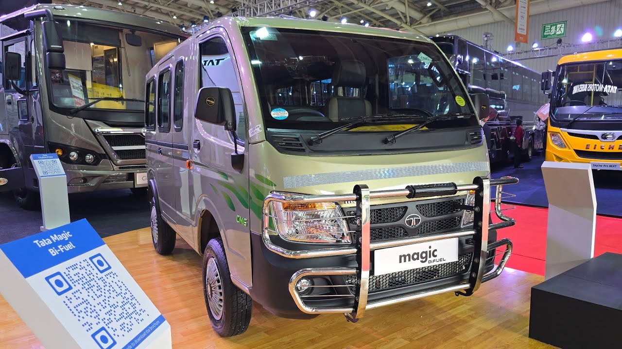 New Tata Magic Bi Fuel - टचस्क्रीन म्यूजिक सिस्टम फुल लोडेड वैन | Tata Magic Express | Tata Motors