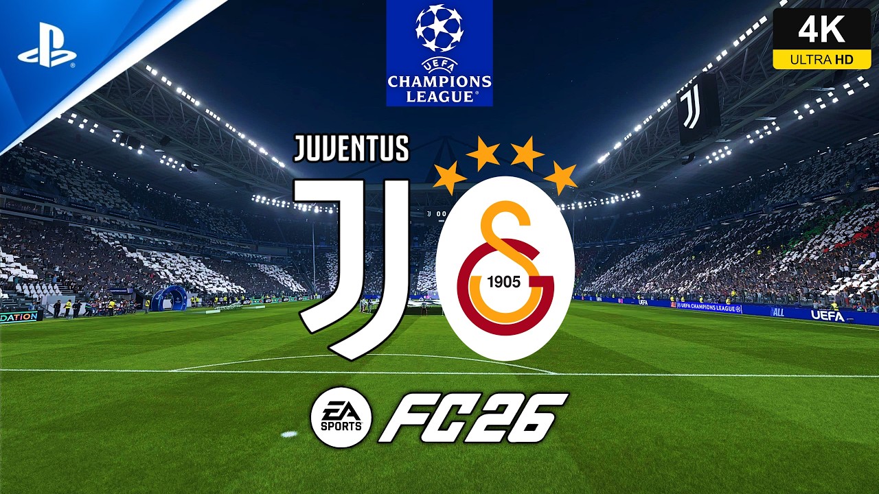FC 26 - Juventus vs Galatasaray - UCL Playoffs - gameplay ps5 4K español latino