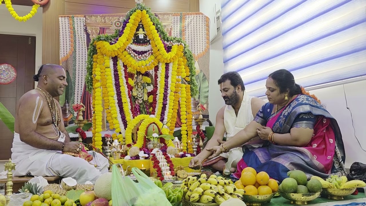  ఈరోజు మా ఇంట్లో  తిరుమల శ్రీ వెంకటేశ్వర స్వామికి ఏడు వారాల పూజ చేసినాము#pleasesubscribe# 