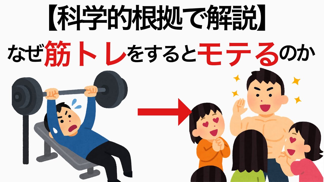 筋トレをするとなぜモテるのか？【科学的根拠で解説】