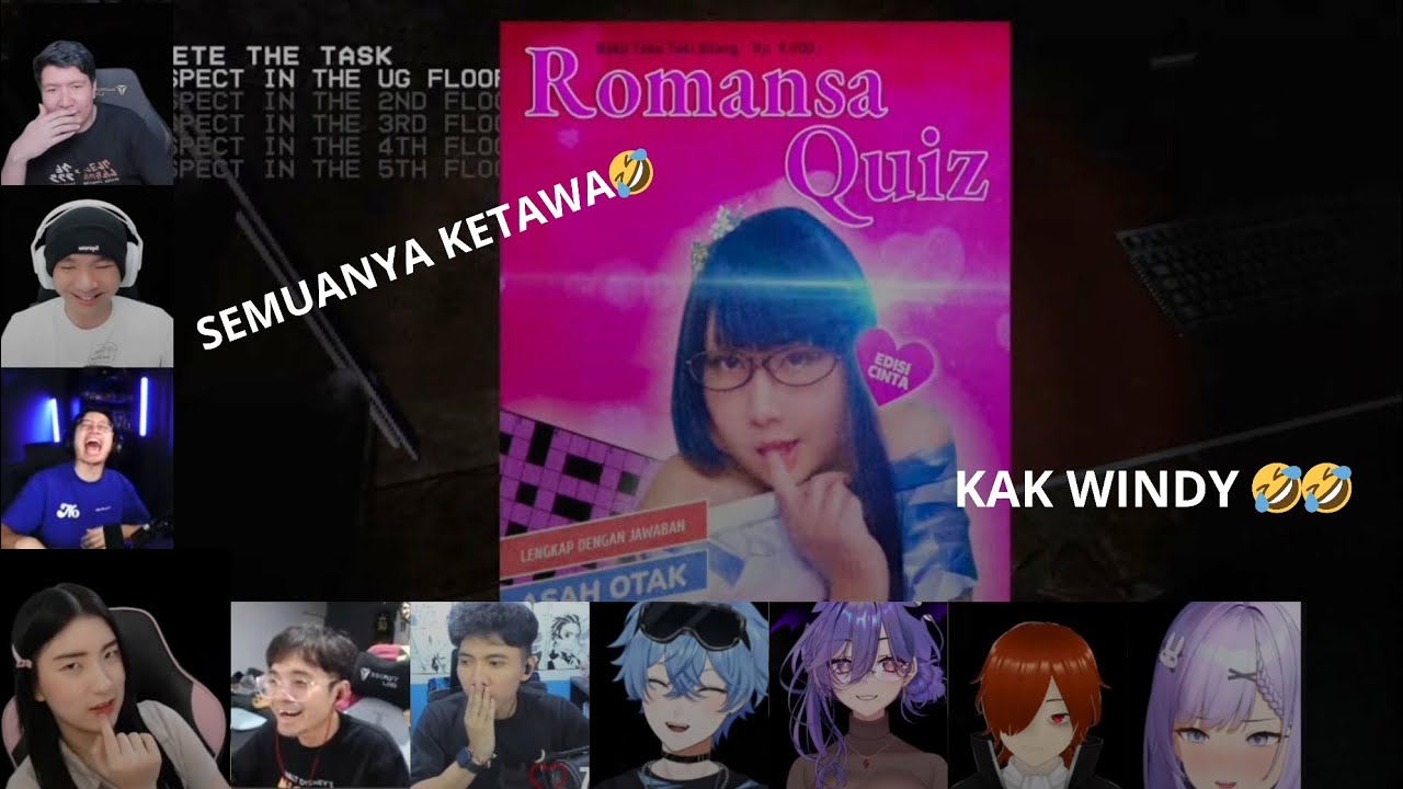ROMANSA QUIZ BANG WINDAH 🤣🤣 | REAKSI YOUTUBER NGELIAT BANG WINDAH | NIGHT SHIFT SECURITY | #gaming