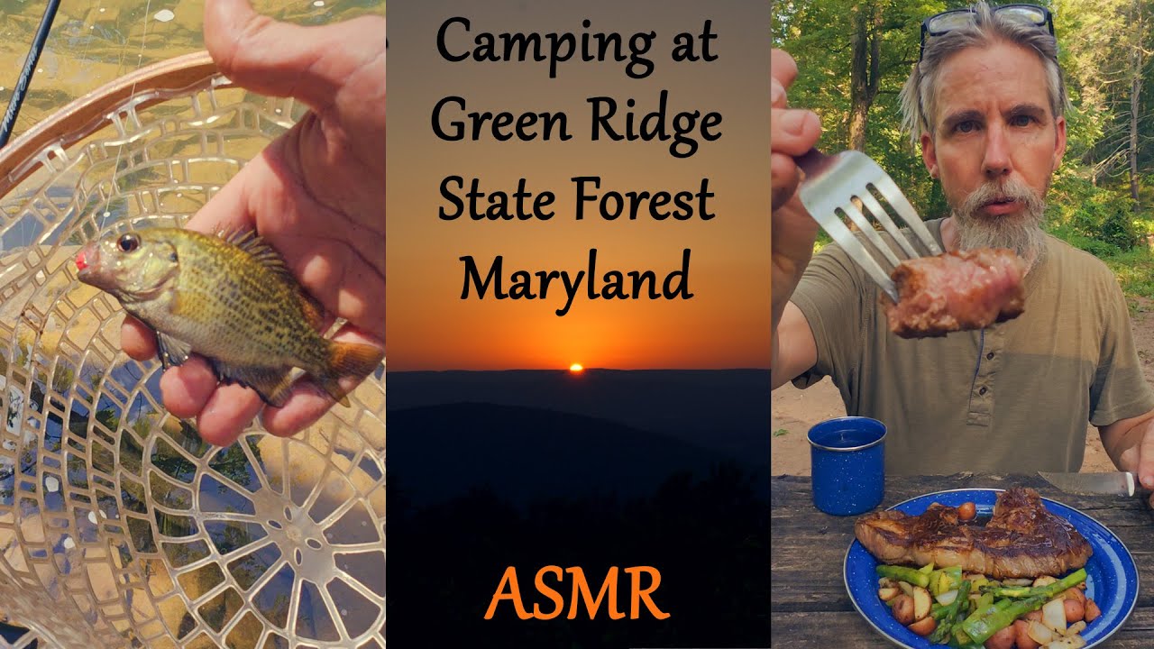 ASMR Camping at Green Ridge State Forest, Maryland (Cooking/Fishing/Overlooks/Canal Locks)