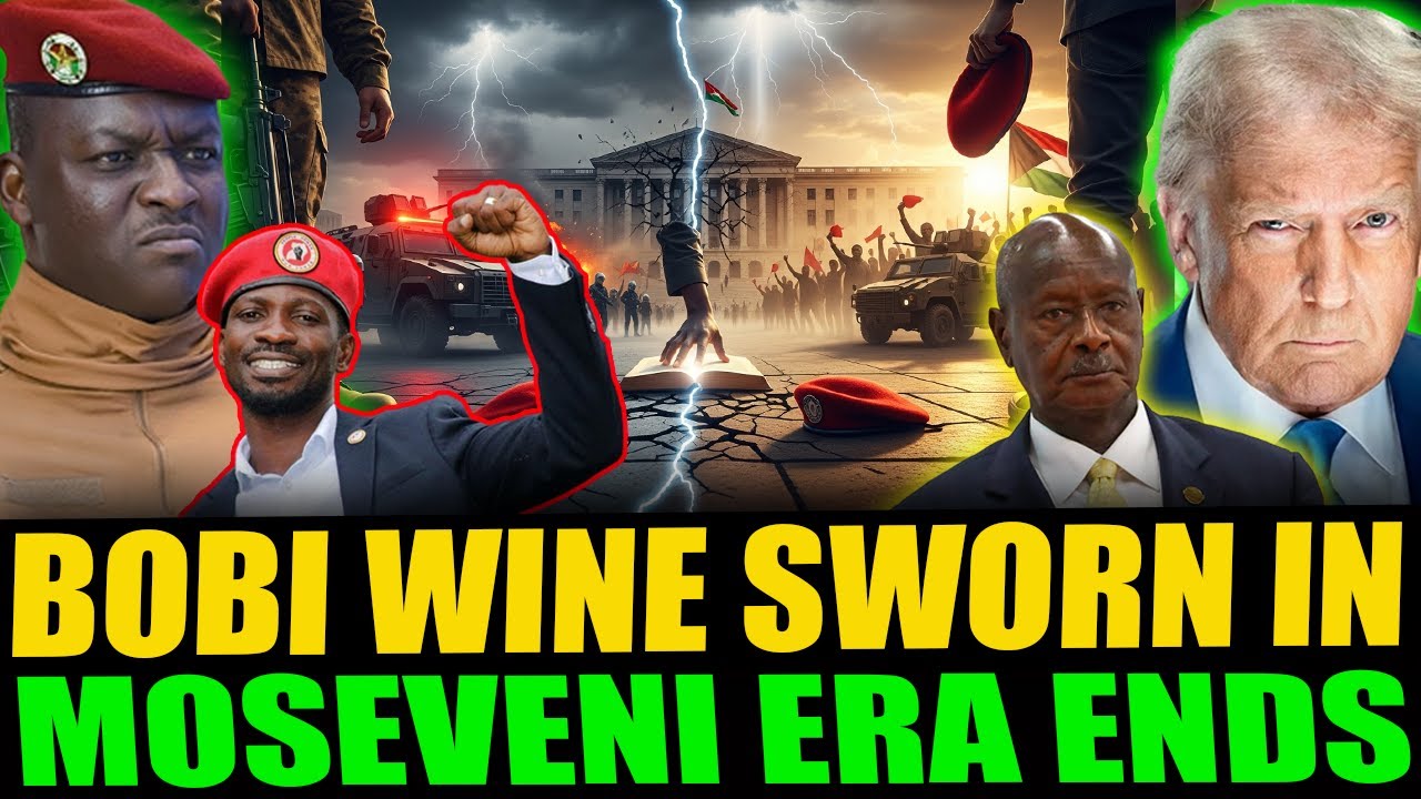 THE FALL OF A DICTATOR: Traoré Responds as Bobi Wine Sworn In as Uganda's New President!