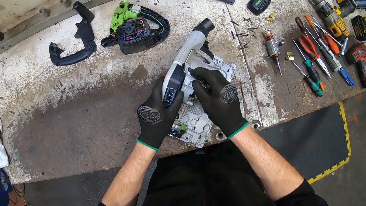 Festool TS 55 motor repair, armature replacement