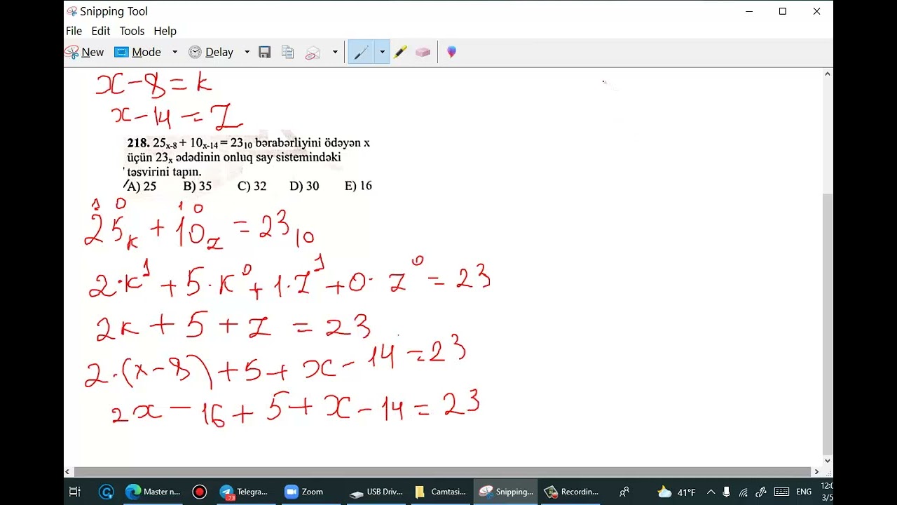 Master N1 Say sistemləri 218 - ci sual
