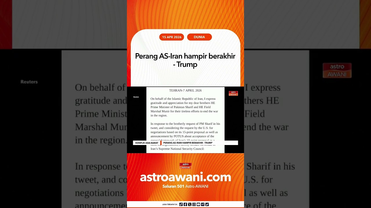 Perang AS Iran hampir berakhir - Trump