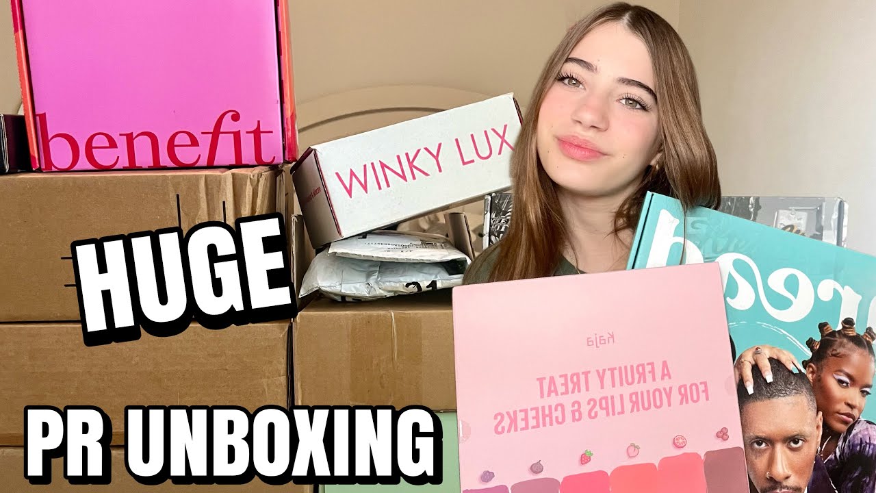 ОГРОМНЫЙ PR-НАБОР РАСПАКОВОК! Новейшие косметические продукты от Kaja Beauty, Winky Lux, NYX, Benefit и других...