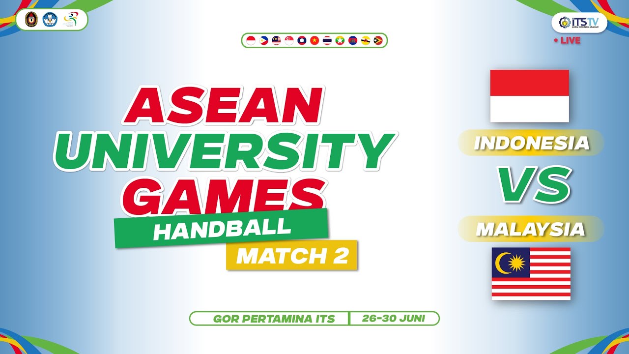[LIVE] Malaysia vs Indonesia - HANDBALL ASEAN UNIVERSITY GAMES 2024 - MATCH 2