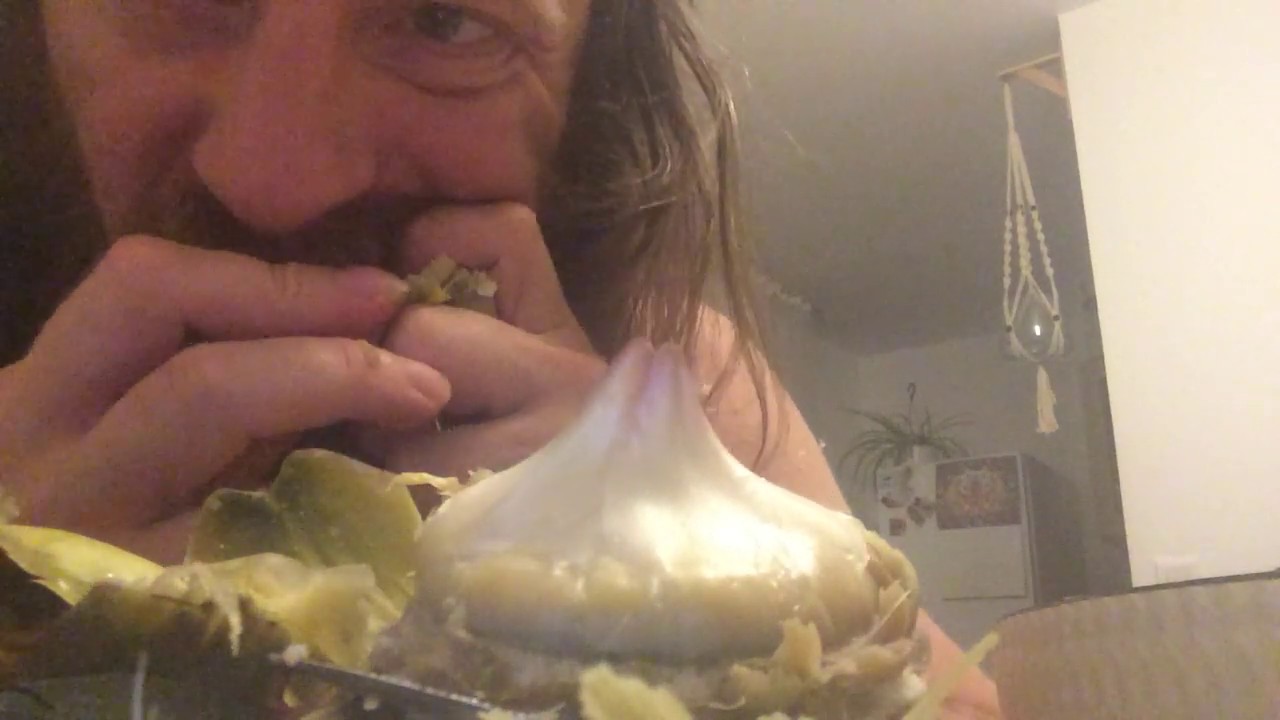 Artichoke bins [ASMR] [Eating] Artichaut des poubelles