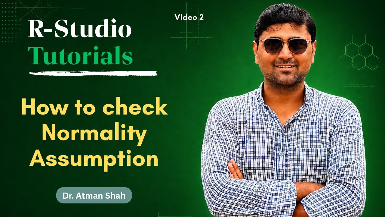 Normality Testing in R-Studio || Shapiro-Wilk and Kolmogorov-Smirnov Test || Dr. Atman Shah || SXCA