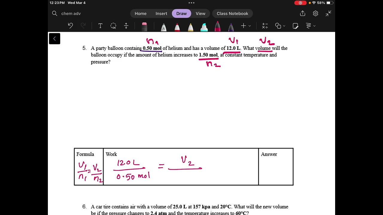 Review Gas Calculations 