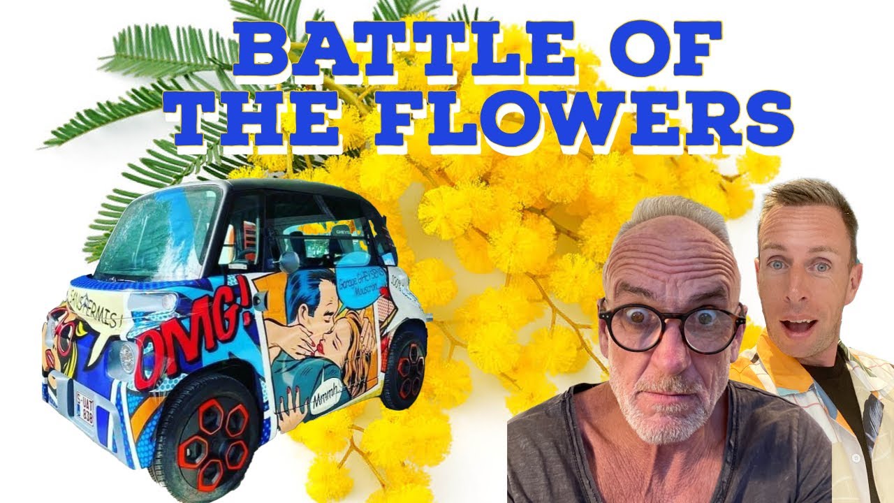 BATTLE OF THE FLOWERS 2022! Villefranche sur Mer in Citroen Ami.