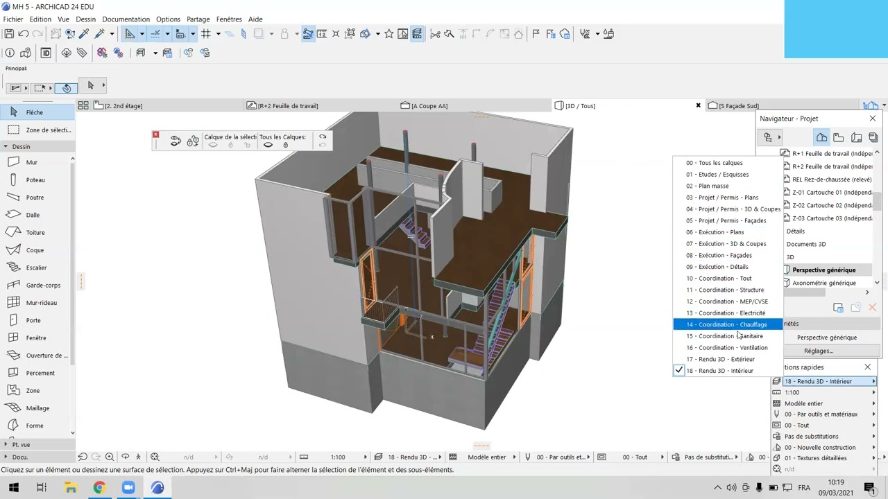 Archicad 2 Les calques