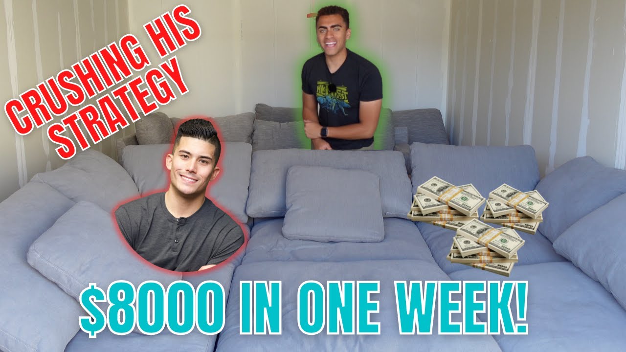 MAKING $8000 IN A WEEK FLIPPING COUCHES WITH RYAN PINEDA'S STRATEGY | COUCH FLIPPING