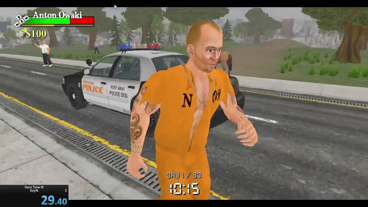 Hard Time III - Prison Escape (Any% Speedrun) in 29 seconds