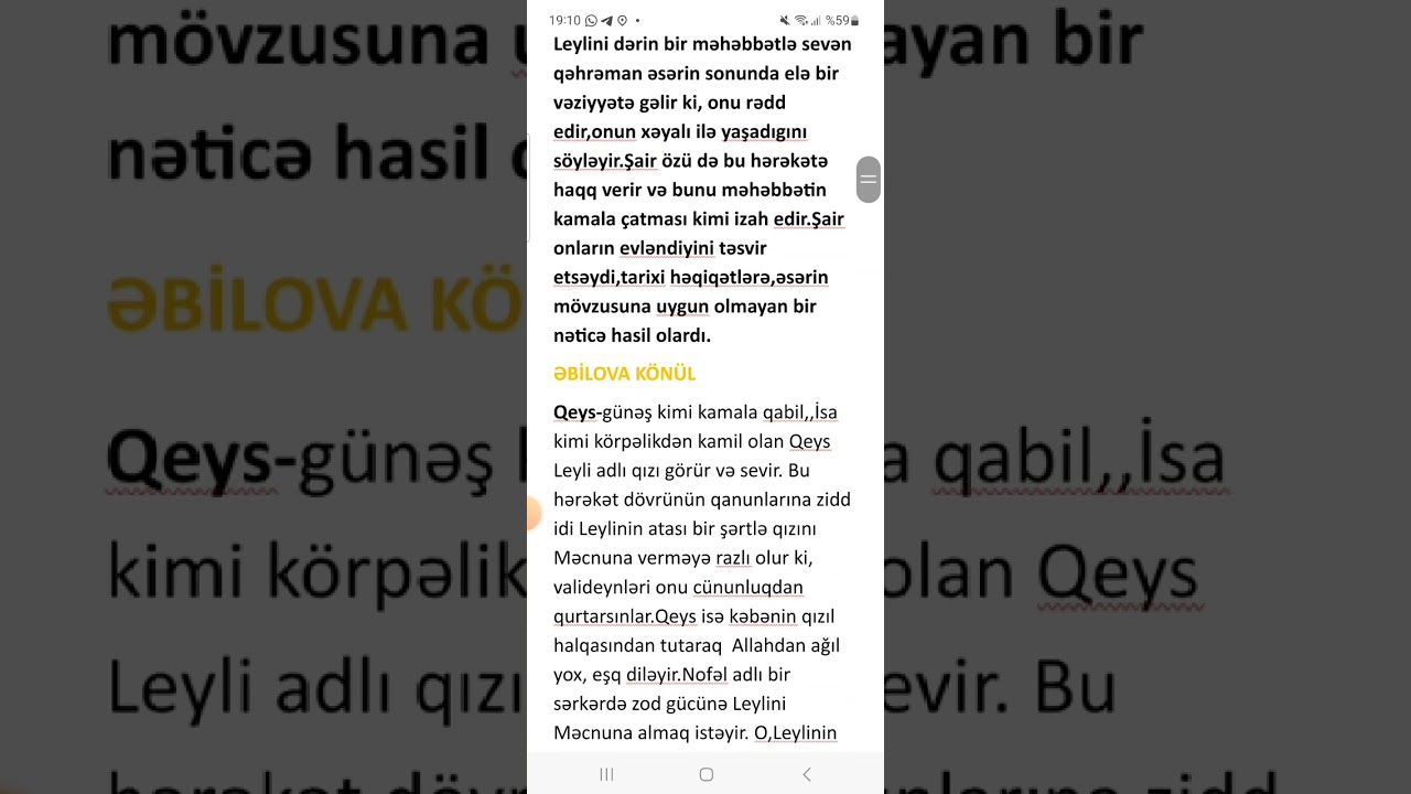 LEYLİ VƏ MƏCNUN