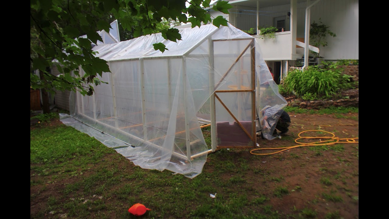 High Pressure Aeroponic Greenhouse construction timelapse
