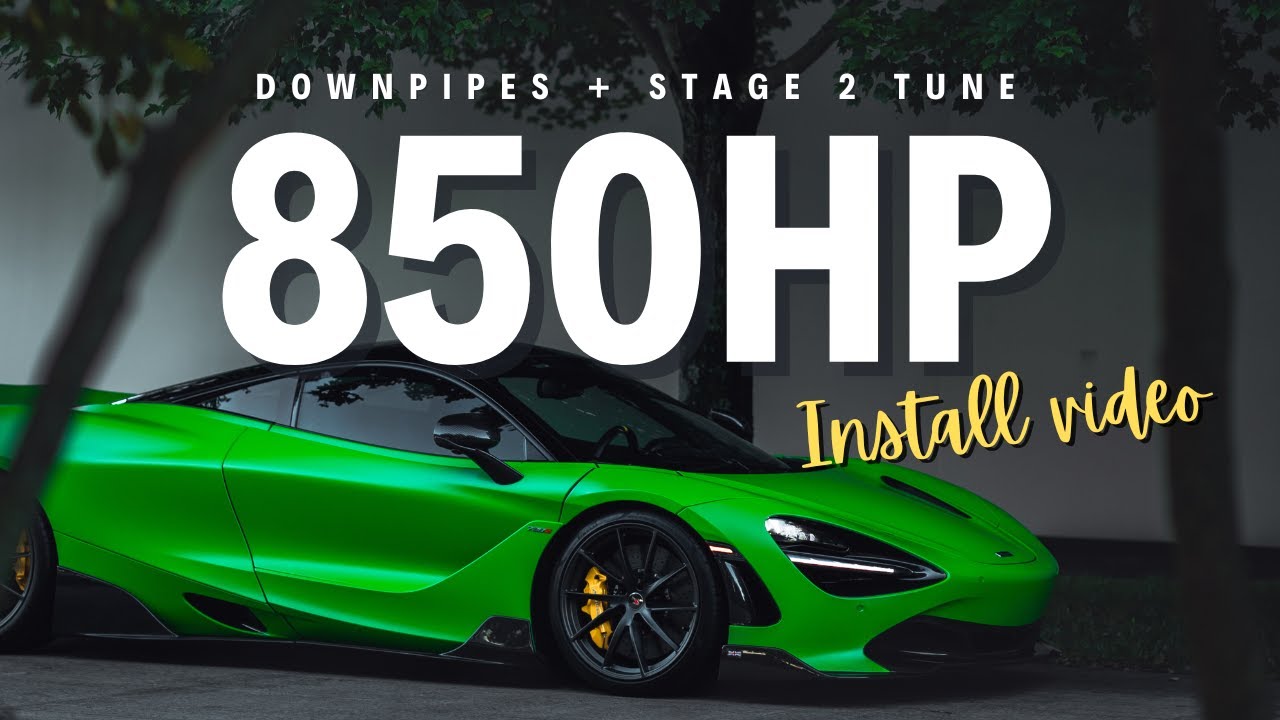 McLaren 720S Downpipes and Tune