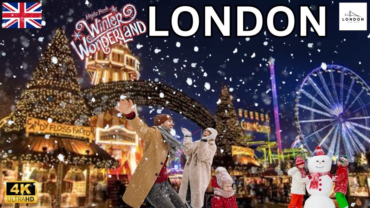 🌟 Explore London 🇬🇧 Winter Wonderland 2024:  Family Fun🎠, Ice Skating⛸️, Rides & Swings🎡!
