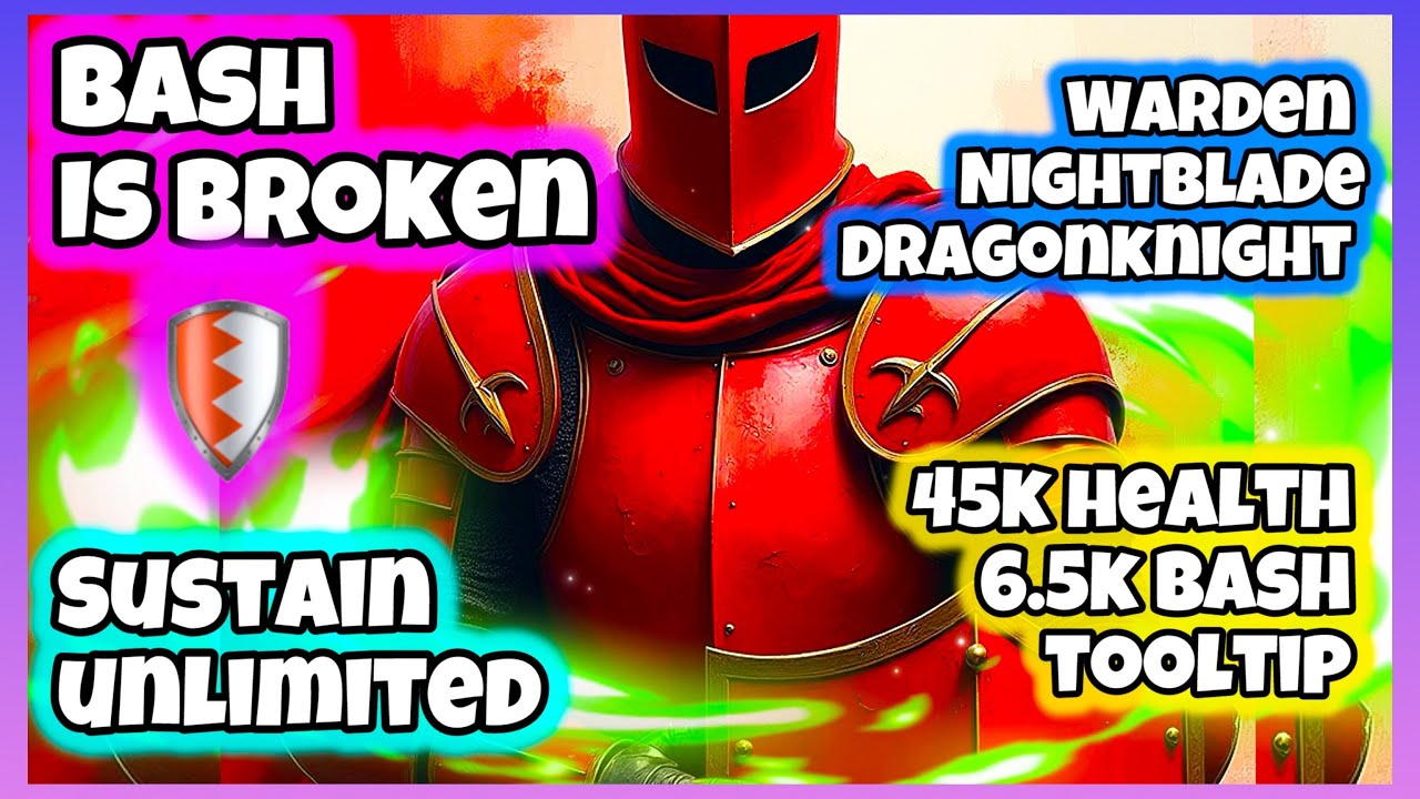 ESO 🛡️BASH🛡️ БУДЕТ ОП 🔥 Ward\Nb\DK One Bar Bash PvP Build Update 46 Subclass (2025)