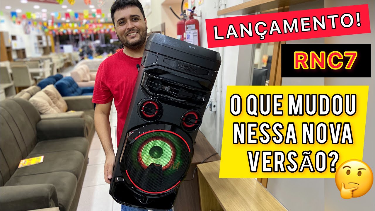 (Desembalando)caixa de som LG XBOOM RNC7 300w “nos mínimos detalhes” O QUE DEIXOU A DESEJAR? 🤔🔊🔊