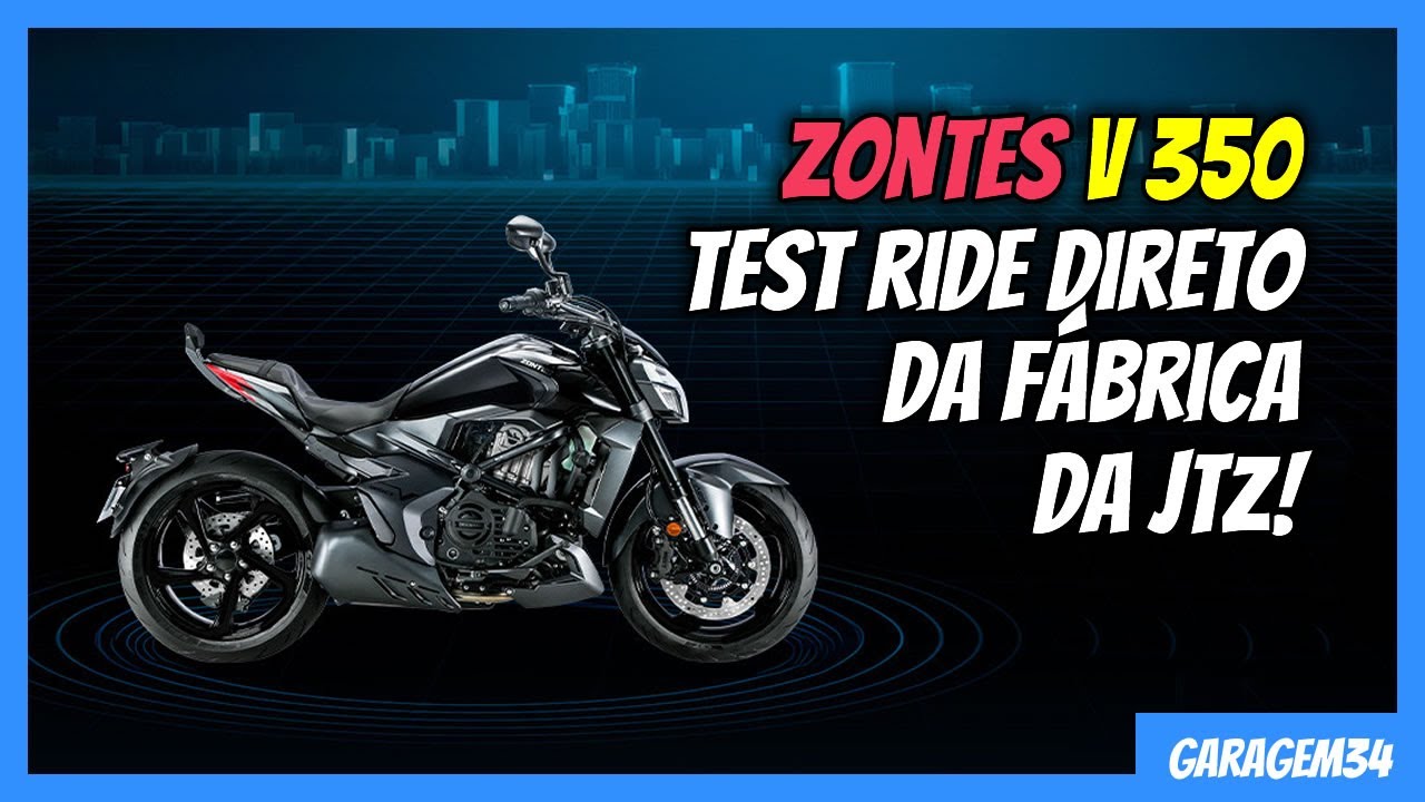 TEST RIDE DA ZONTES V 350 NO EVENTO DE LANÇAMENTO!