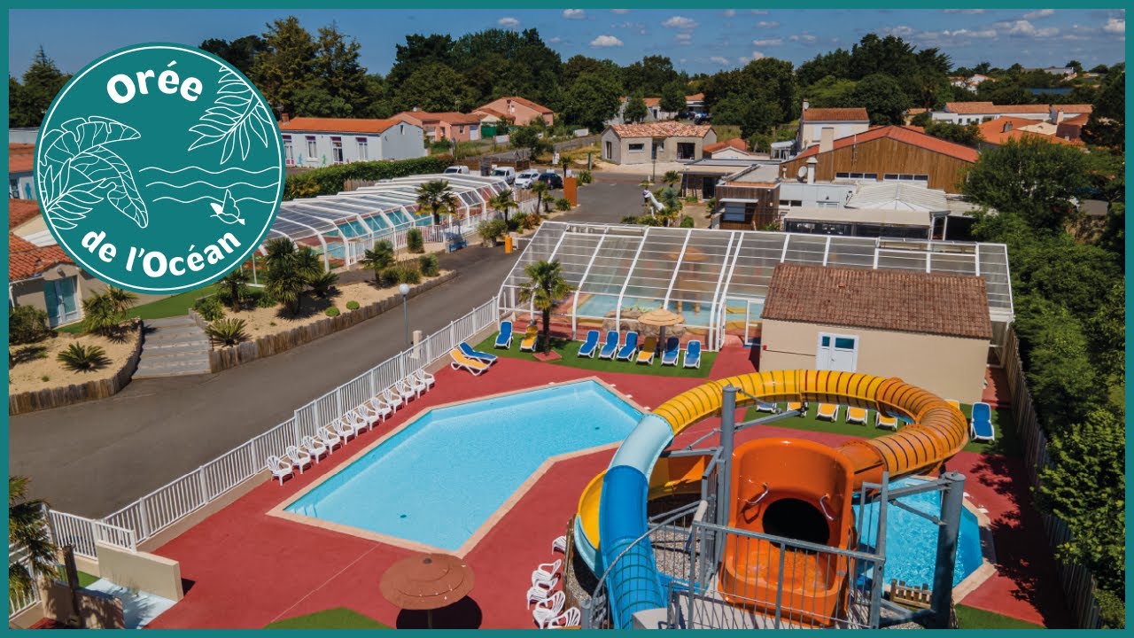 Camping l'Orée de l'Océan: Accueil et espace aquatique, à Landevieille (85)