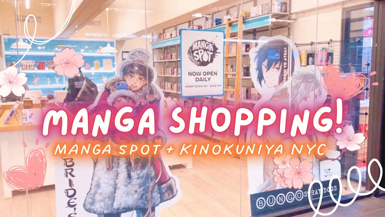 a lil manga shopping vlog~ ♡ // checking out manga spot, kinokuniya, and making friends?! 🥹