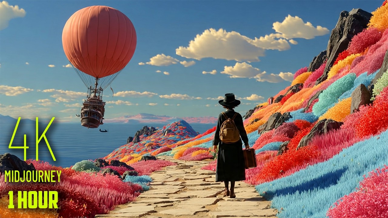 Midjourney(4K 60FPS): 1 hour #23 Background Screensaver Wallpaper #IGORITHM #4K #Screensaver