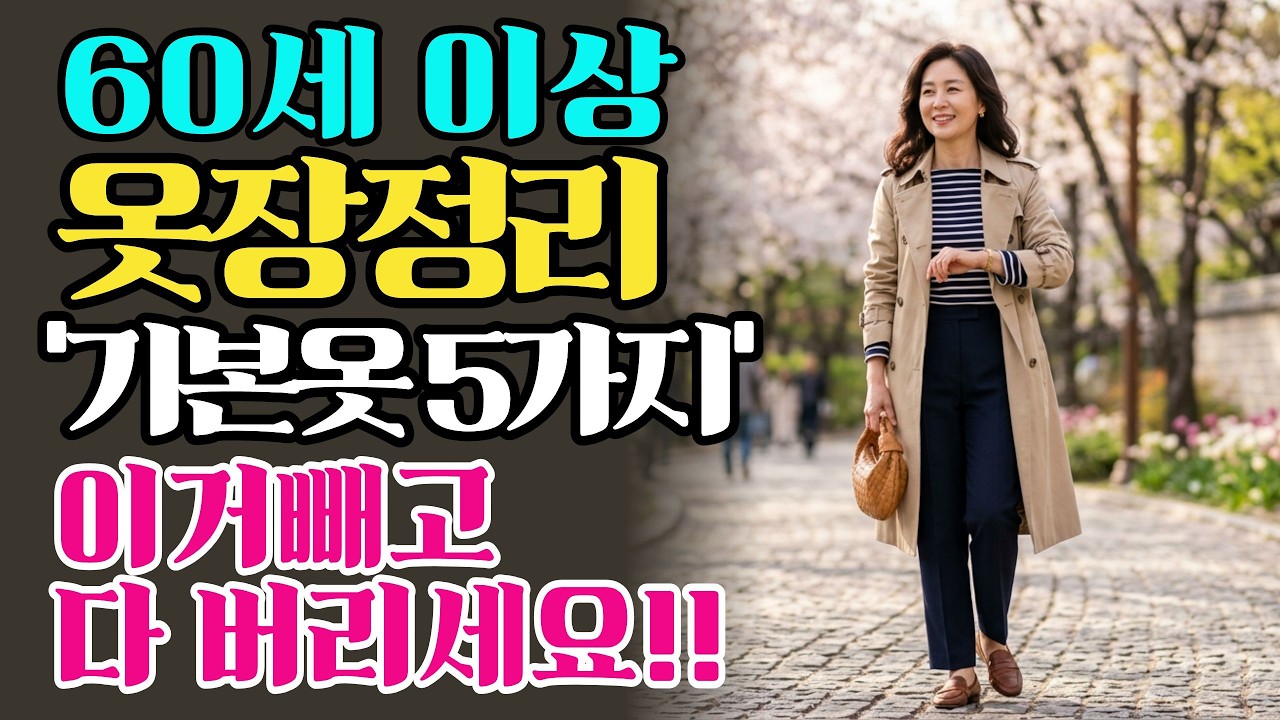 딱 '이 5가지'만 남기고 옷장 다 비우세요. 10년이 지나도 귀티가 흐릅니다 I 평생 입는 옷 I 시니어패션 I 60대 패션