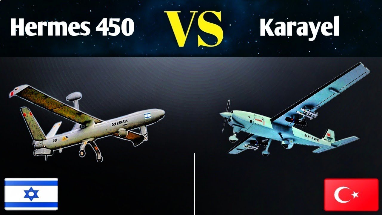 Turkish Vestel Karayel VS Israeli Elbit Hermes 450 UAV