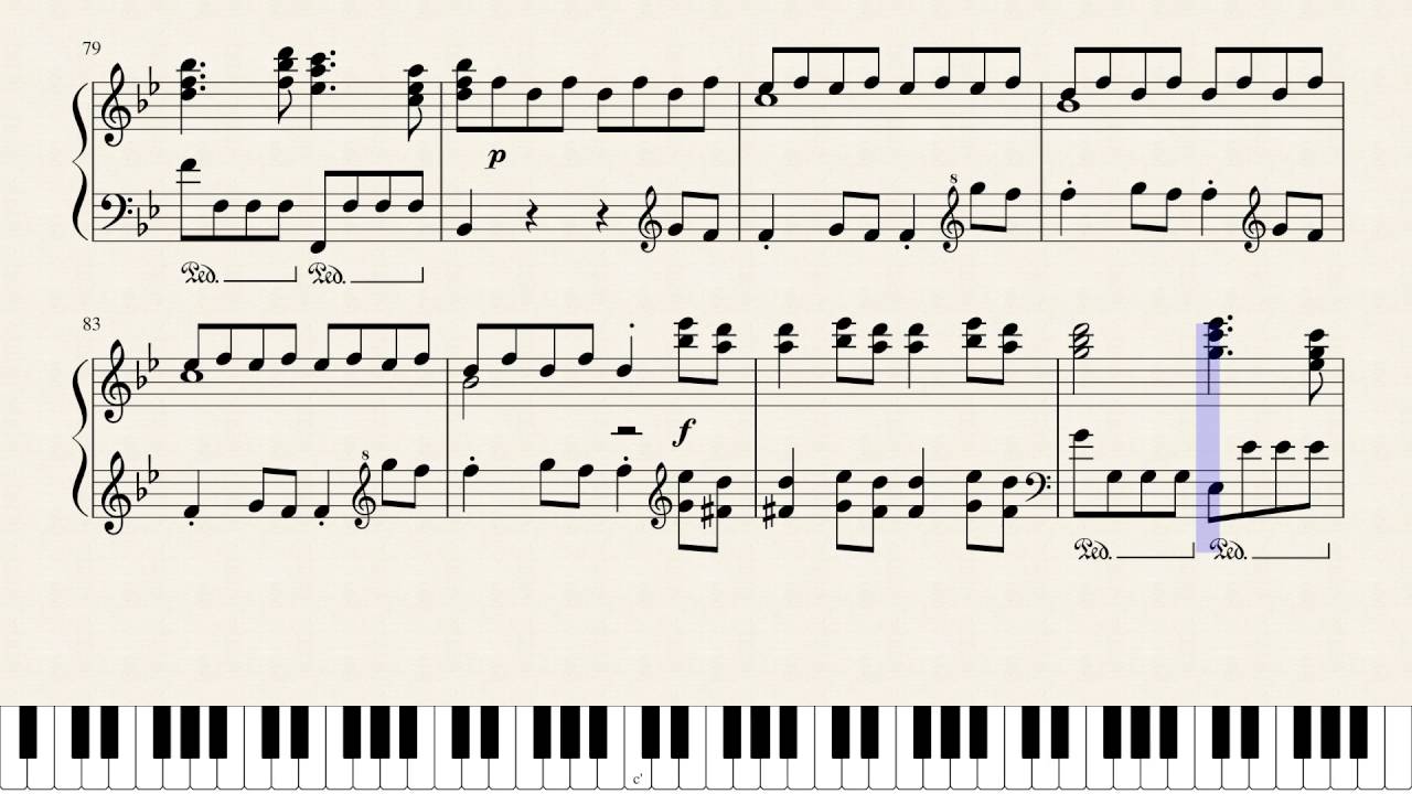 Mozart, Symphony No. 40 in G minor, KV. 550. [Piano Tutorial + Sheets]