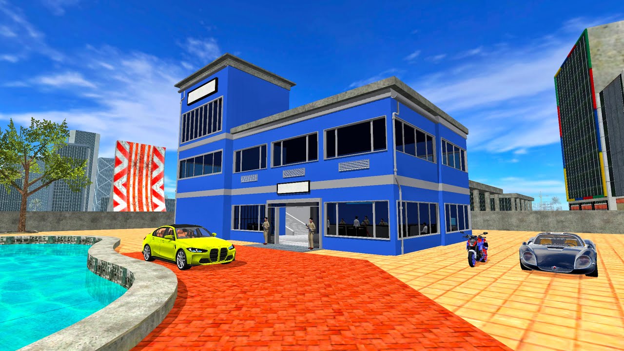 Posterunek policji w Franklin House - INDIAN BIKES DRIVING 3D