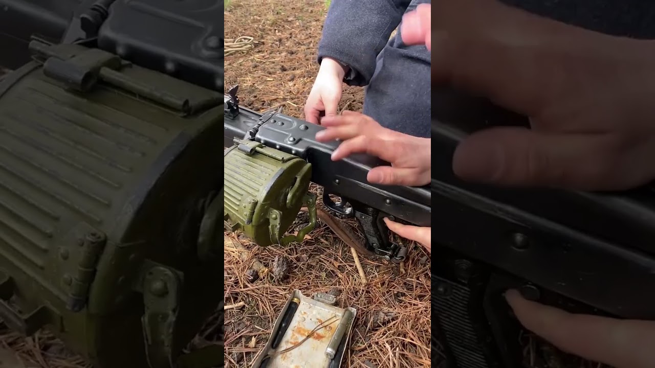 стреляем из немецкого пулемета МГ42, 