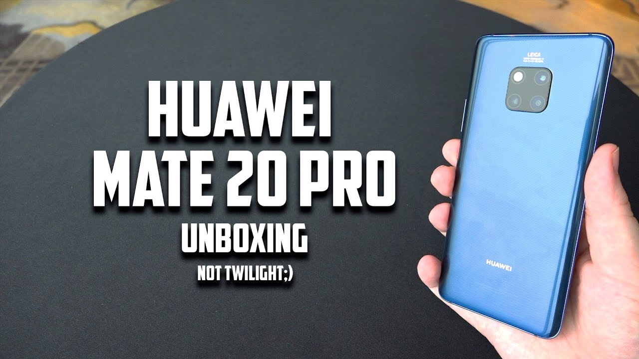 Huawei Mate 20 Pro Midnight Blue Edition Unboxing