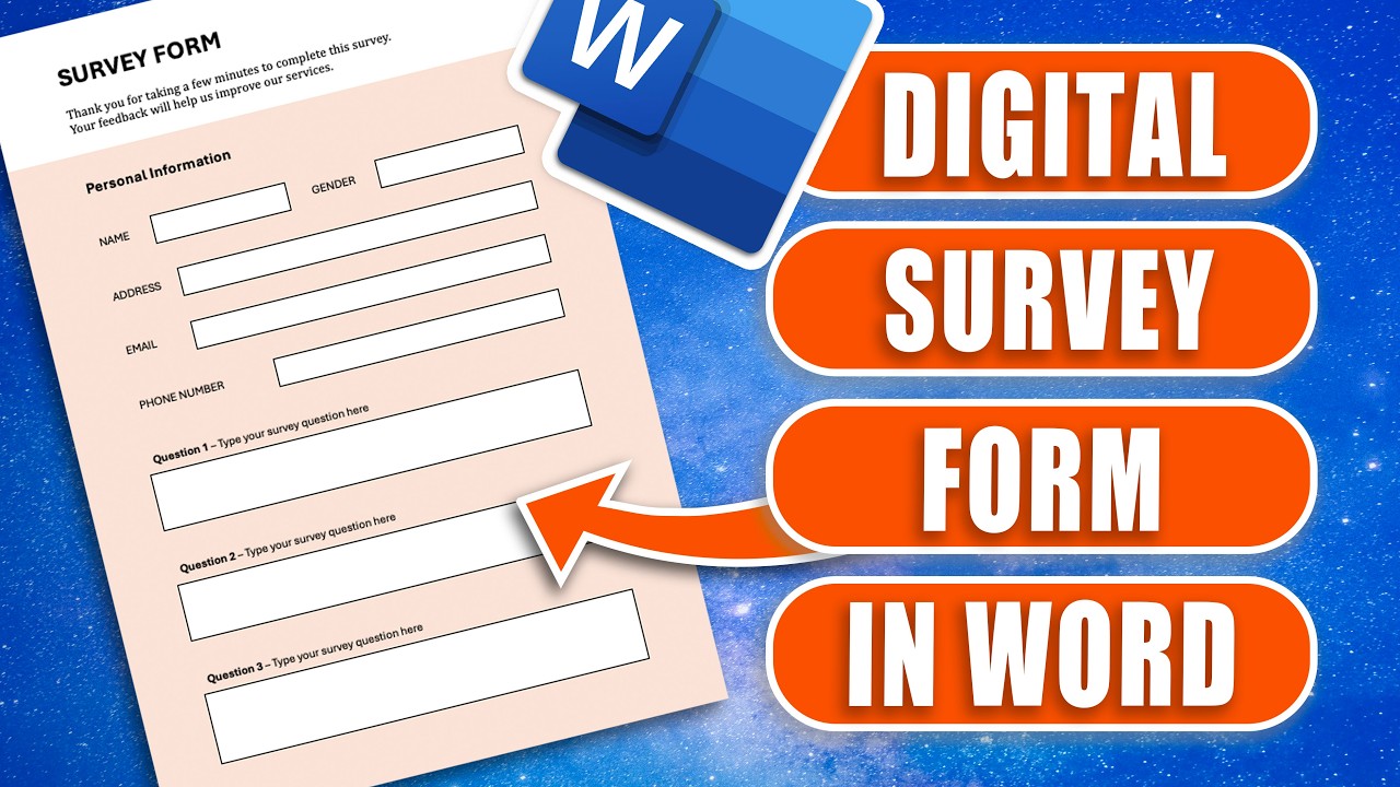 Создание заполняемой анкеты в MS Word — пошаговая инструкция.