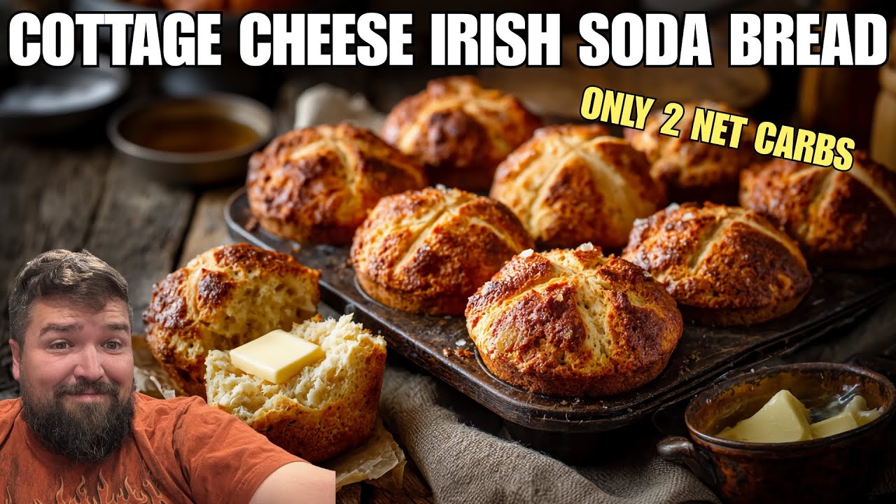 This Keto Soda Bread Recipe is a Game Changer!  Bread | Muffins | Cottage Cheese