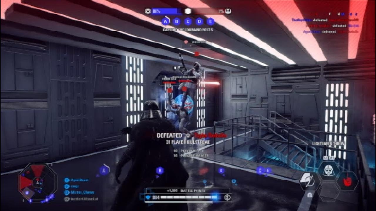 Star Wars: Rogue One Darth Vader Hallway Scene in Battlefront 2
