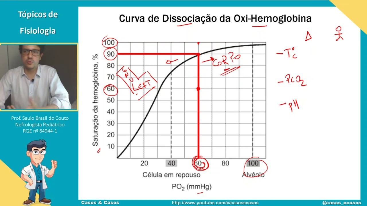 Curva de Dissociacao Oxi-hemoglobina na Pr&aacute;tica! - T&oacute;picos de Fisiologia