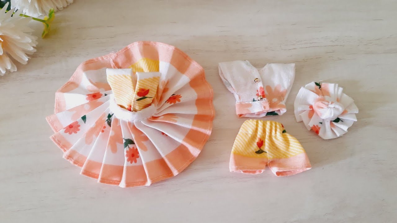 Rumal se banaye Laddu gopal ki summer dress (part 1)  (0,1)
