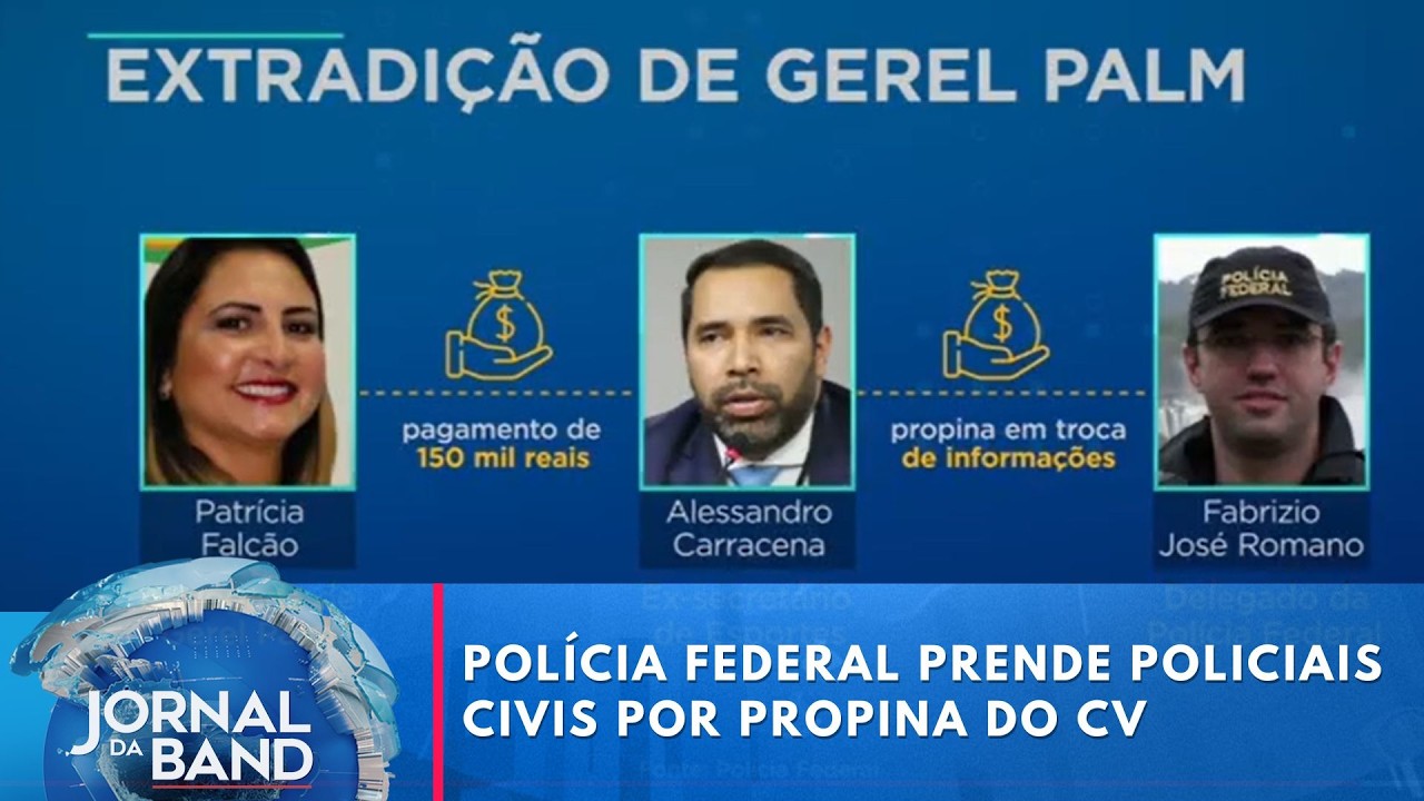 Polícia prende policiais suspeitos de extorquir dinheiro do CV | Jornal da Band