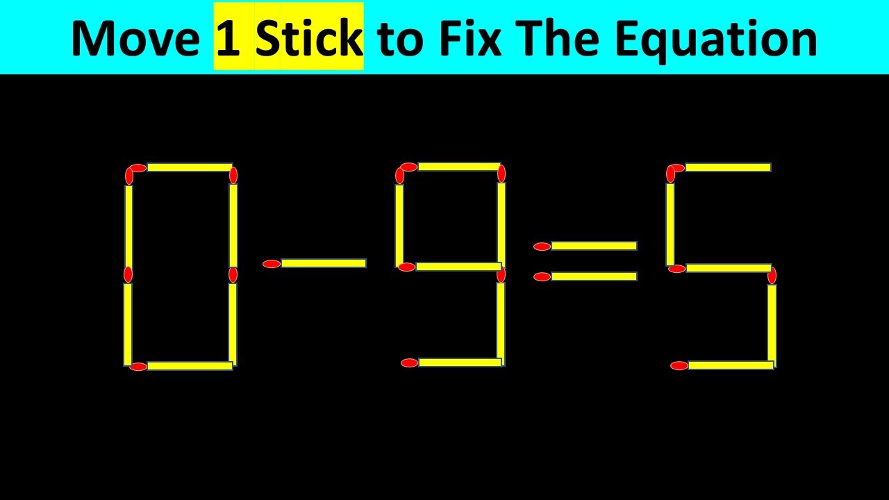 Matchstick Puzzle - Fix The Equation #matchstickpuzzle #simplylogical