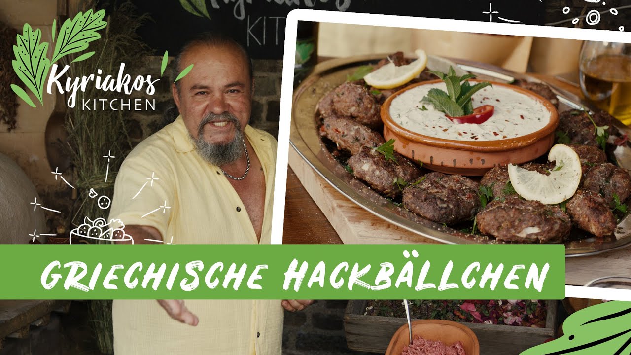 Keftedes - griechische Hackfleischbällchen vom Grill | Kyriakos Kitchen